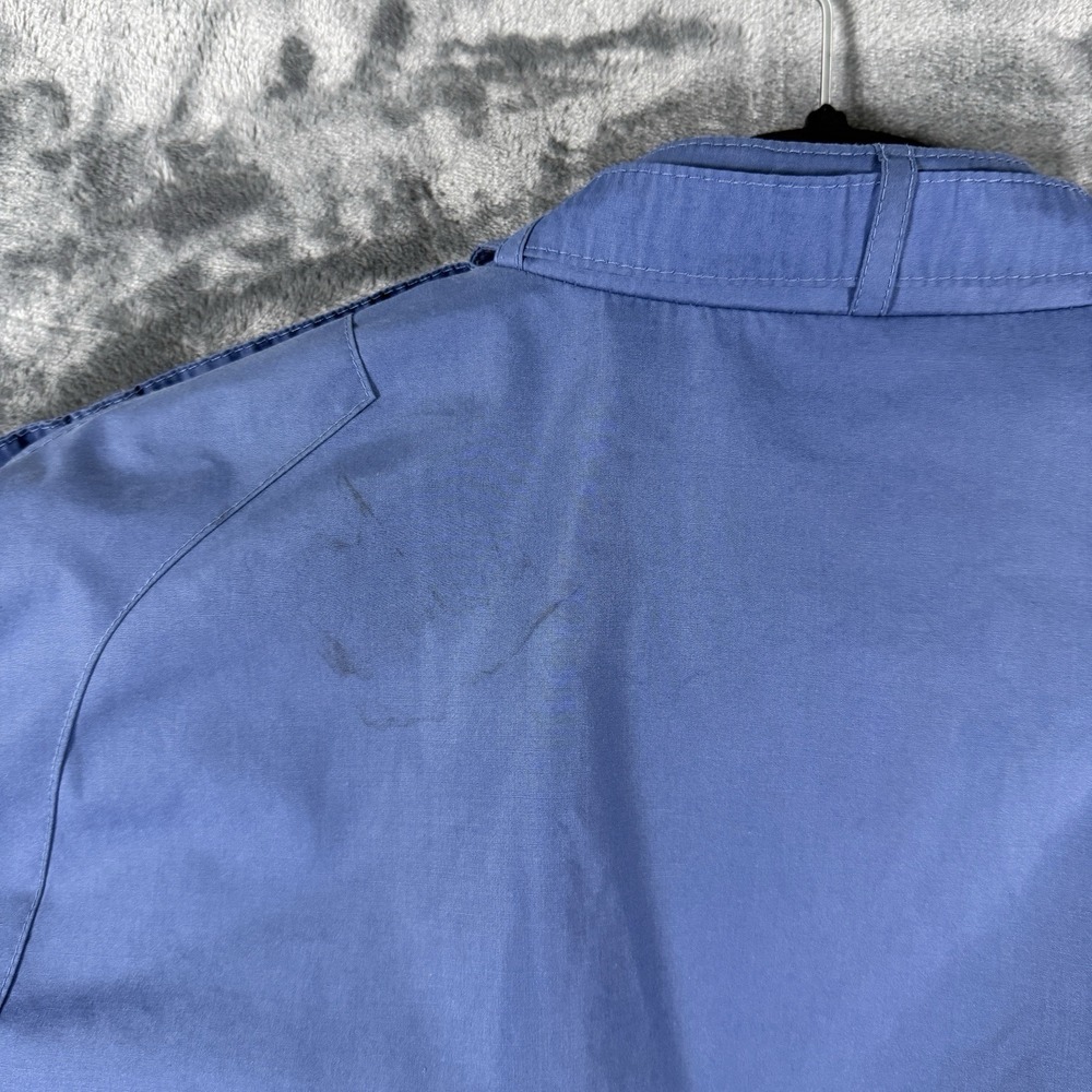 Members Only Mens Iconic Racer Jacket Blue Vintage 44L Full Zip Epaulettes - Picture 14 of 14